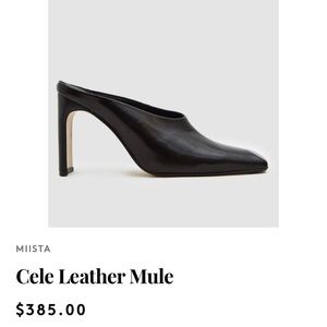 Miista Square Toe Mules sz 37/7